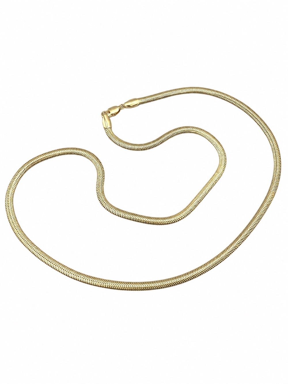 Gold-Filled Herringbone Chain Necklace